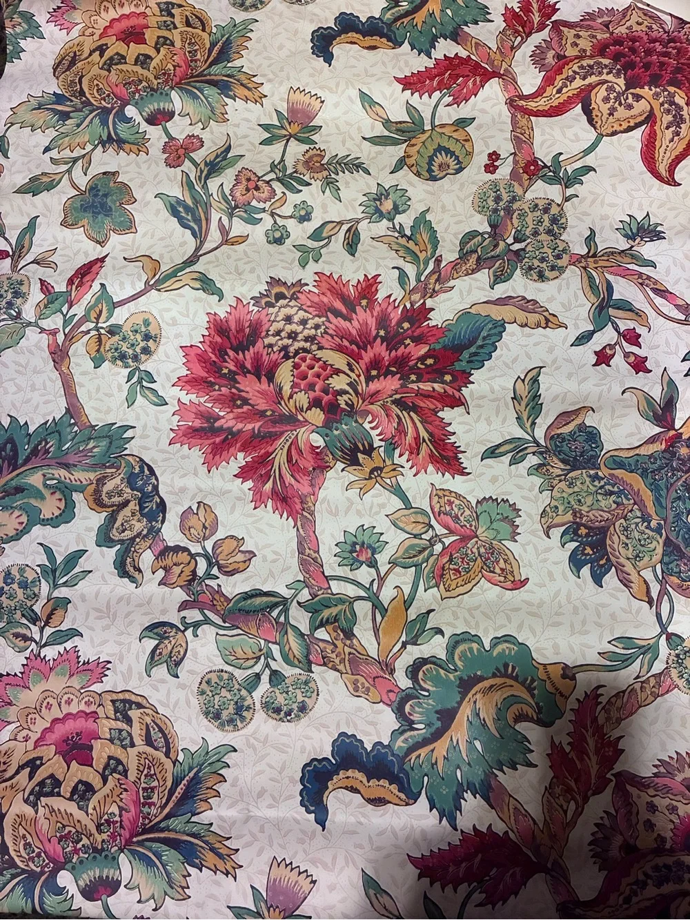 2000's Gramercy Grandmillennial Jacobean Floral Wallpaper 27 In 9 Yds 60 Sq Ft